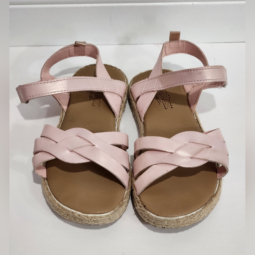 OshKosh B'gosh Light Pink Braided Sandals